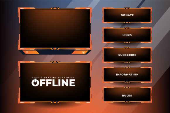 Download Futuristic Gaming Overlay Vector Design - Overlay Collection