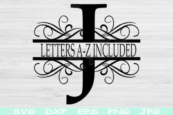 Download Split Monogram Letter Svg File Cricut - Cricut Collection