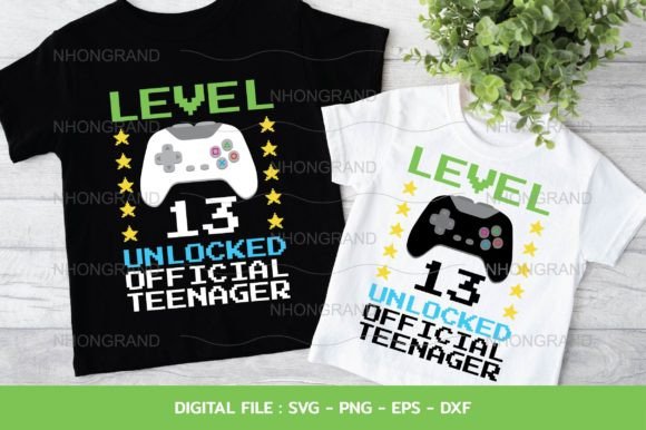 Download Level 13 Unlocked 13 Birthday Gamer Svg - Premium Resources