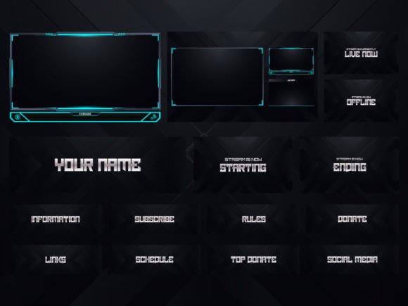 Download Twitch Overlay Live Stream Set - Overlay Collection